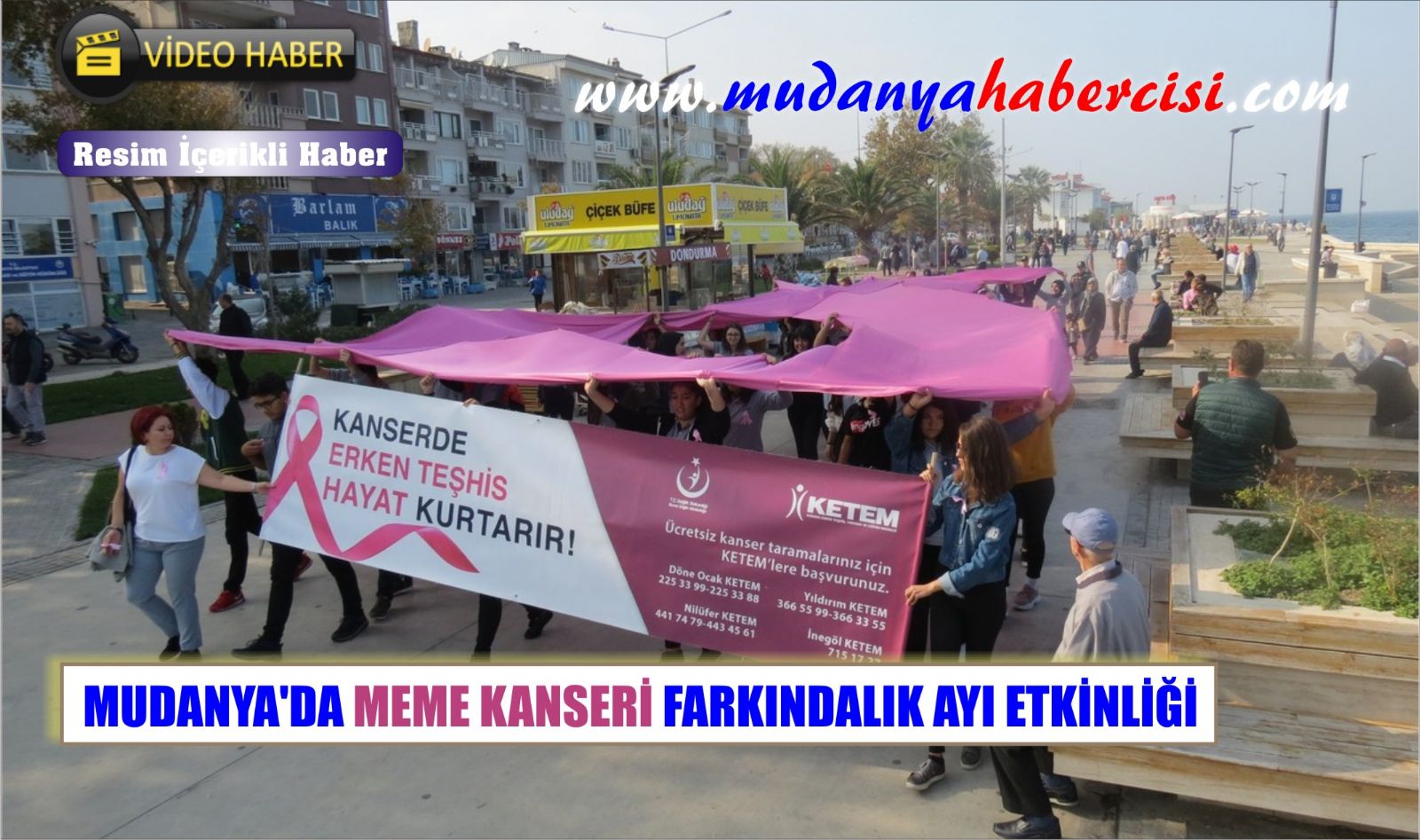 MUDANYADA MEME KANSER FARKINDALIK AYI ETKNL