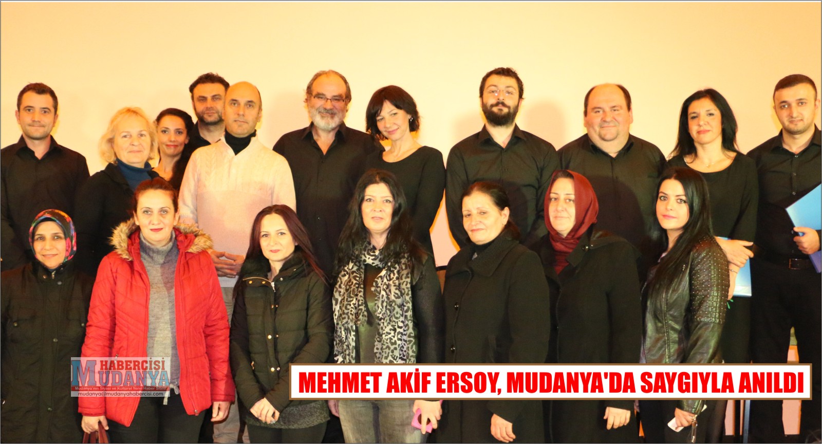 MEHMET AKF ERSOY, MUDANYADA SAYGIYLA ANILDI