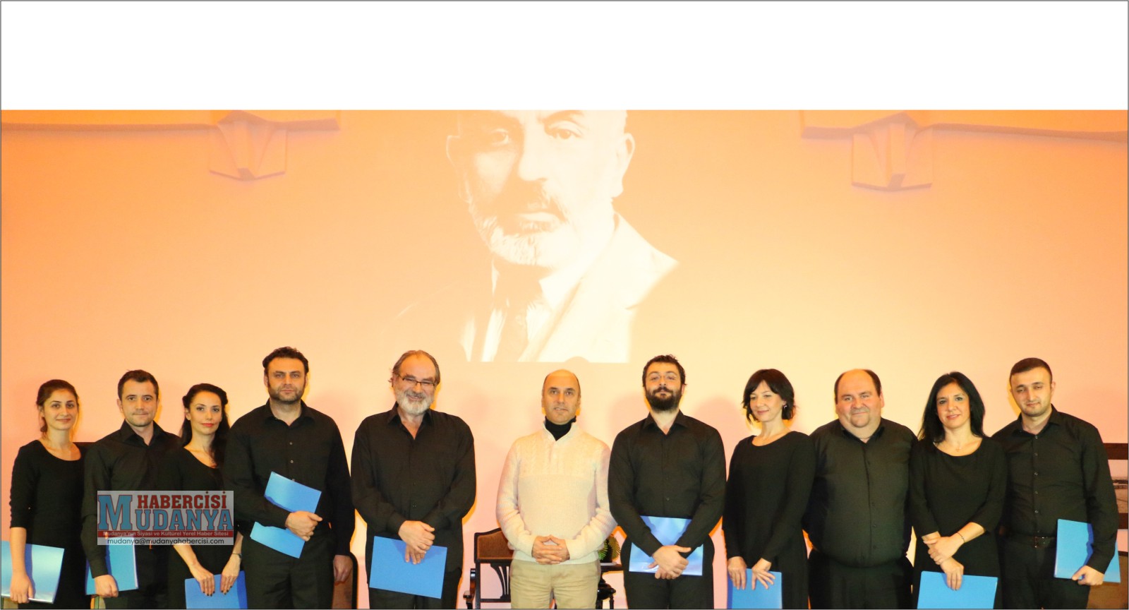 MEHMET AKF ERSOY, MUDANYADA SAYGIYLA ANILDI