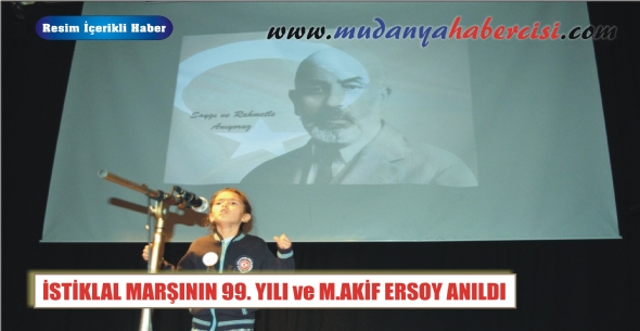 STKLAL MARININ 99. YILI ve M.AKF ERSOY ANILDI